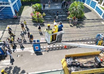 Jakarta Infrastruktur Propertindo Laporkan Progres 90% Pembenahan Kabel Udara Serentak di Ruas Jalan Mampang