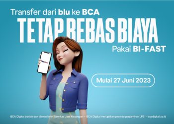 Perubahan Bebas Biaya Transfer dari blu ke BCA, dari Metode Transfer Online menjadi Metode BI-FAST 