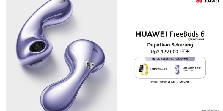 Earbud Open-Fit Pertama HUAWEI FreeBuds 6, Suara Jernih Saat Keramaian