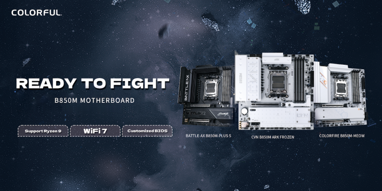 COLORFUL Perluas Lini Motherboard B850 Hadirkan Model CVN Battle-Ax MEOW