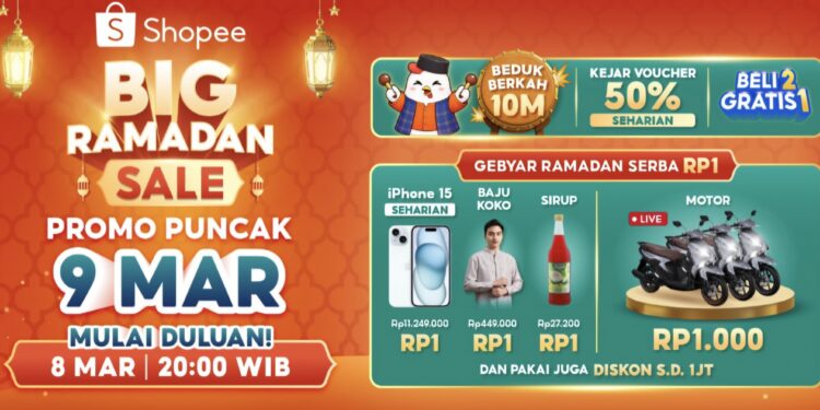 Big Ramadan Sale Shopee 9 Maret Permudah Persiapan Lebaran Masyarakat