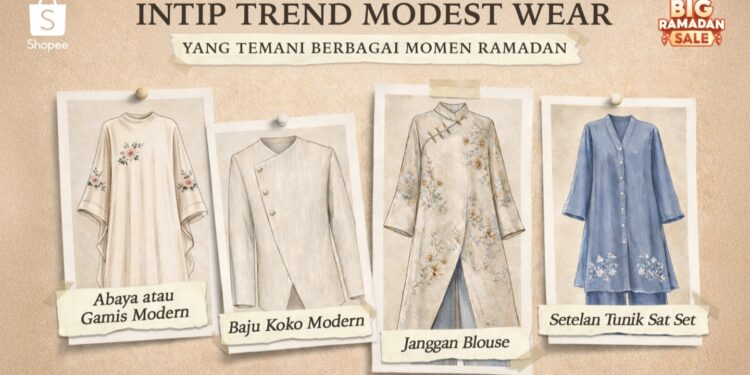 Tren Modest Wear Temani Momen Ramadan lewat Promo Shopee Big Ramadan Sale