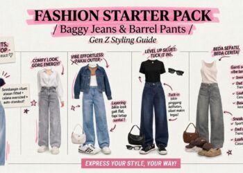 Upgrade Gaya Harian Pakai Baggy Jeans Barrel Pants di Shopee