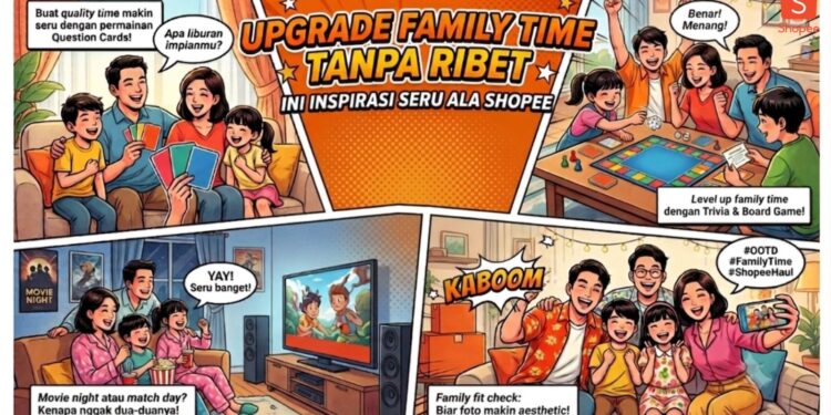 Shopee Hadirkan Inspirasi Kegiatan Keluarga Agar Momen Rumah Makin Seru