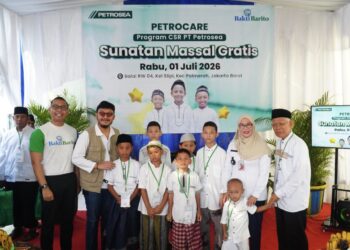 Sambut Liburan Sekolah, Petrosea Gelar Sunatan Massal untuk 25 Anak